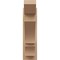 Ekena Millwork 6-in W x 18-in D x 22-in H Balboa Slat Rough Cedar Woodgrain TimberThane Outlooker, Primed Tan OUTUR060X18X22BOA24RCPR - alternate 5